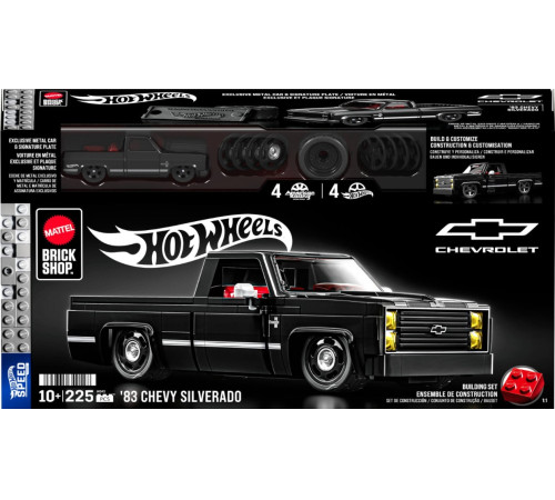  hot wheels jkg42 Конструктор-автомобиль"chevrolet 83 chevy silverado" (225 дет.)