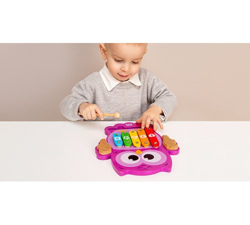 kids hits kh20/019 xilofon din lemn "bufniță"