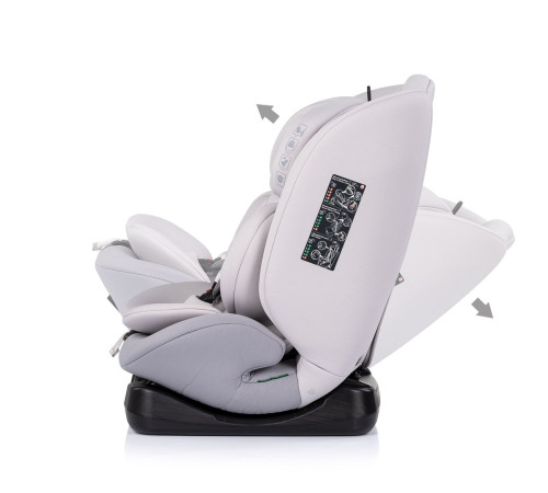 chipolino scaun auto "i-size mondial" stkmnd02603pl (40-150 cm) platinum