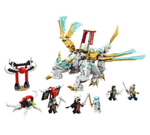 lego ninjago 71786 Конструктор "Существо ледяного дракона Зейна" (973 дет.)