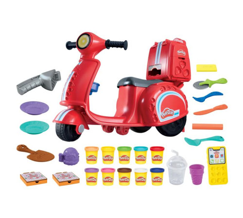 play-doh f8803 set de joc "scuter de livrare pizza" (49 cm)