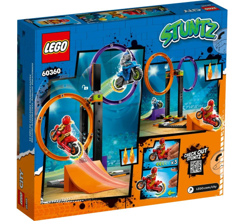 lego city 60360 constructor "spinning stunt challenge" (117 el.)
