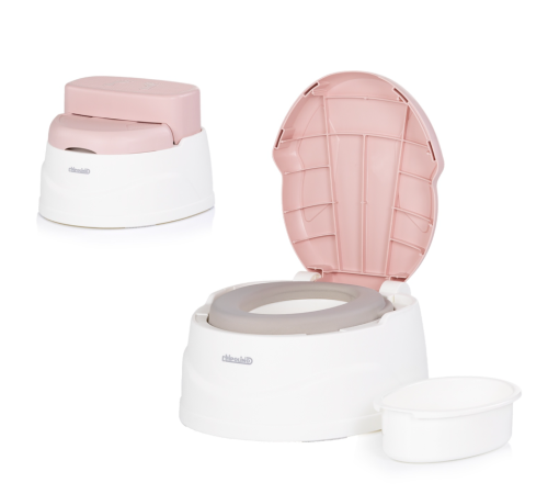 chipolino gpzss0253pi Горшок - подставка для ножек 2 в 1 "step 2" (розовый)