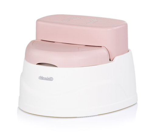 chipolino gpzss0253pi Горшок - подставка для ножек 2 в 1 "step 2" (розовый)