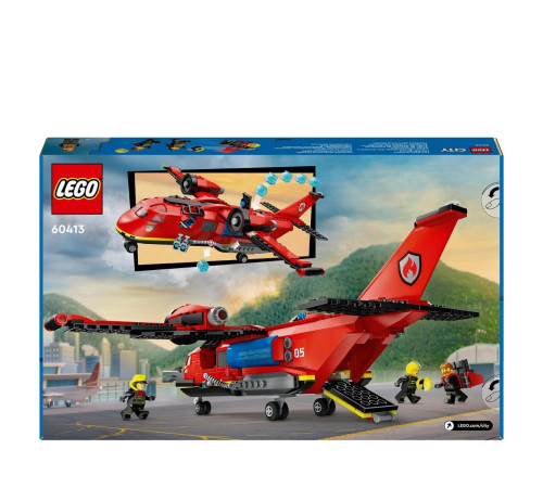 lego city 60413 Конструктор "Пожарный самолет" (478 дет.)