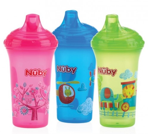 nuby id10366 Поильник с твёрдым носиком (9м+) 270 мл.