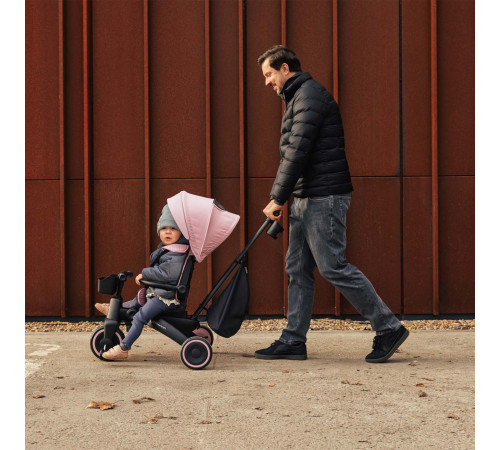 kinderkraft triciclu pliabil jazz 3 (roz)