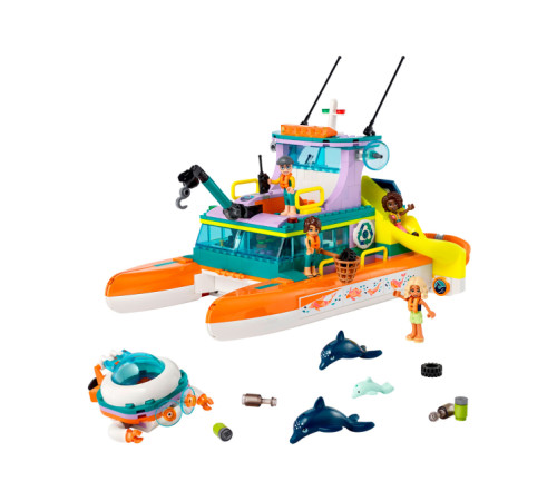 lego friends 41734 Конструктор "Морская спасательная лодка" (717дет.)