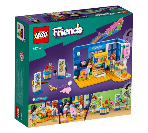 lego friends 41739 Конструктор "Комната Линн" (204 дет.)