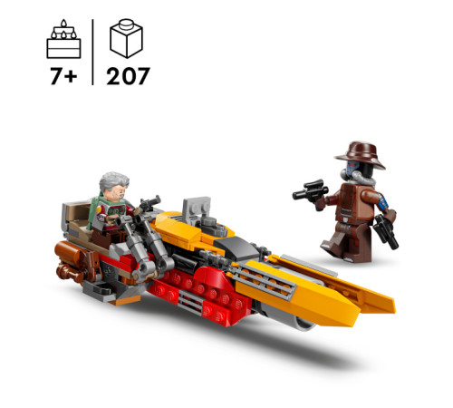 lego star wars 75437 constructor "speeder-ul lui cobb vanth" (207 el.)