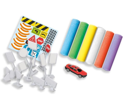 ses creative 02203s set pentru creativitate cu cretă &bdquo;trafic rutier&rdquo;