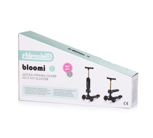 chipolino dsblo0263pi trotineta 2 in 1 "bloomi" roz
