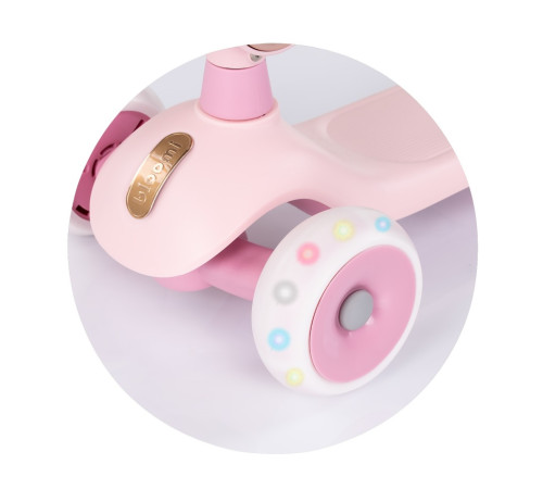 chipolino dsblo0263pi trotineta 2 in 1 "bloomi" roz