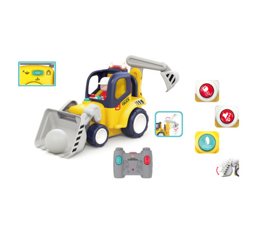 hola toys he9988 jucărie cu telecomandă "camion de construcții"