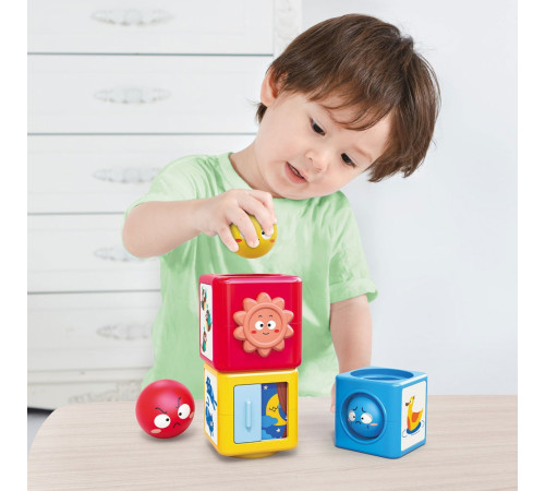 hola toys e7991 set cuburi și bile "tower"