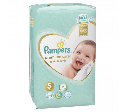  pampers premium care 5 (11-16 кг.) 17 шт.