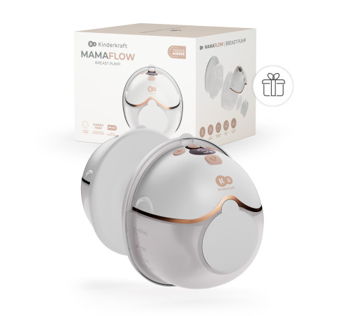  kinderkraft Беспроводной молокоотсос hands-free mamaflow (золотой)
