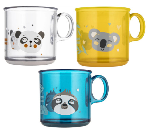 canpol 2/100 Противоскользящая кружка exotic animals (170 мл) в асс.