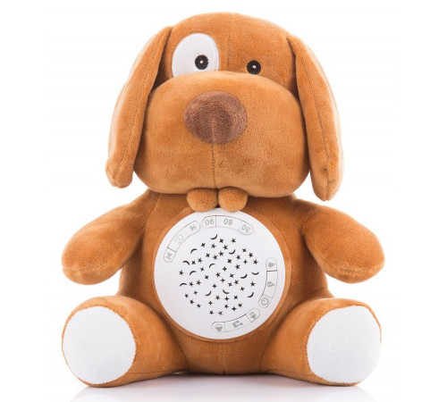 chipolino pil02009dogg Плюшевая музыкальная игрушка с проектором "Собачка"