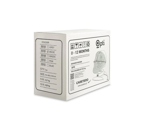 caretero 8001 balansoar electronic "opti" (p&acirc;nă la 9 kg.) gri