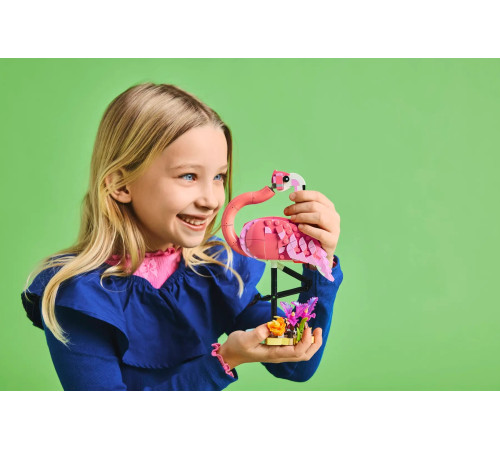 lego creator 31170 constructor 3 în 1 "animale sălbatice: flamingo roz" (288 el.)
