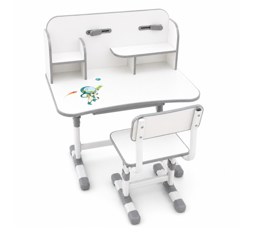  796819 set de mobilier reglabil pentru copii (birou + scaun) richi jch202