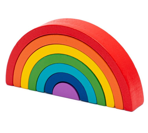 Baby Mix 57337 Set din lemn Montessori "Curcubeu"   baby mix 57337 set din lemn montessori "curcubeu"