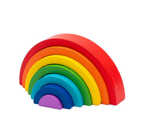 baby mix 57337 set din lemn montessori "curcubeu" 