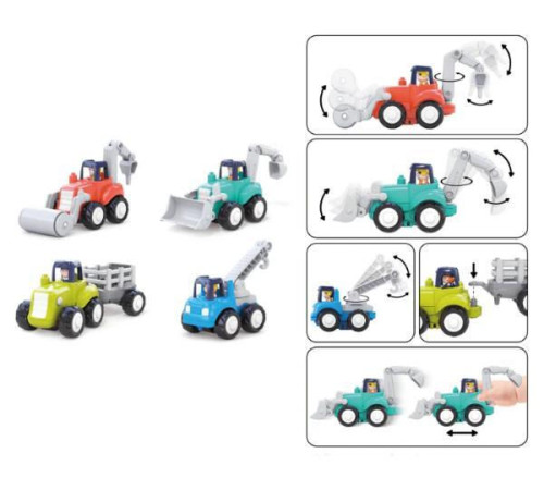 hola toys ha7906 Набор строительной техники (4 шт.)