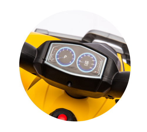 chipolino elbcat02501 atv pe baterii cat galben