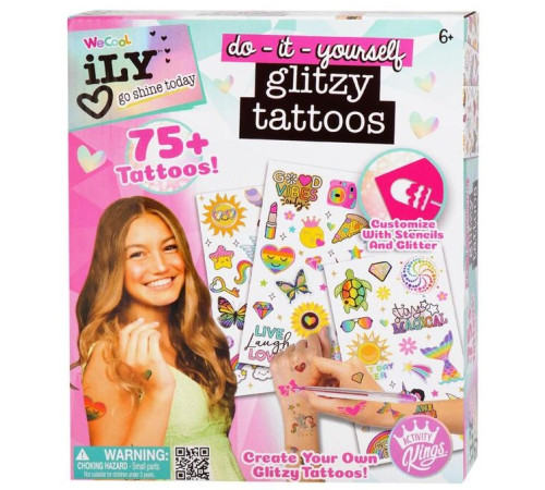  wecool 301106 set de tatuaje "glitzy tattoos"
