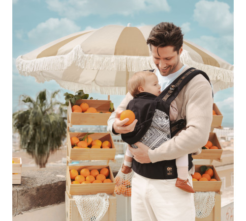 kinderkraft Рюкзак-переноска huggy bizzu чёрный\луна