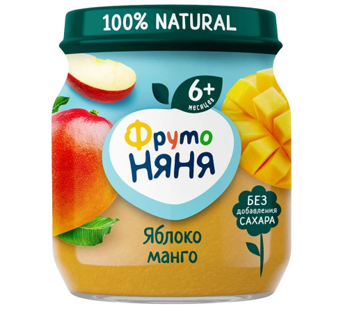 ФрутоНяня piure de mere și mango 100 g. (6 l+)