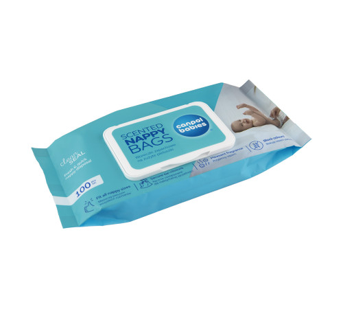 canpol 70/003 pungi parfumate pentru scutece utilizate (100 buc.)