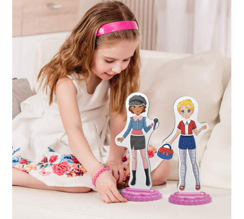 quercetti 2935 set de joc magnetic fashion "best friends"