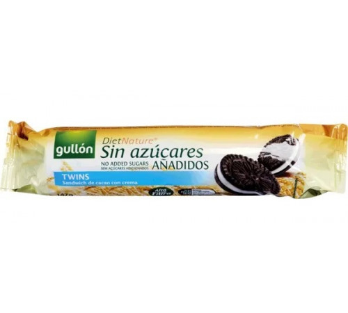  gullon biscuiti twins cookie sandwich fara zahar (147 g.)