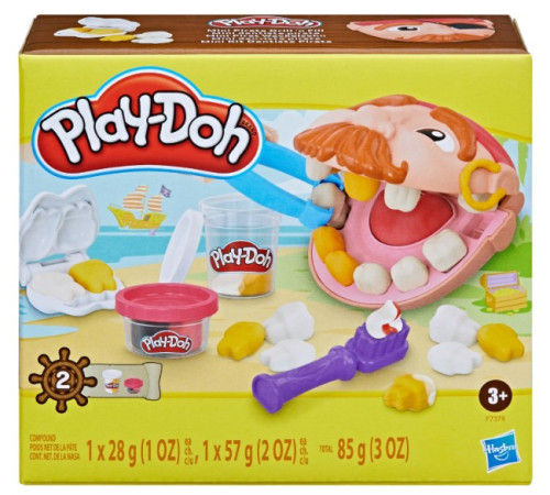  play-doh f7379 set de joc "mini pirații la stomatolog"