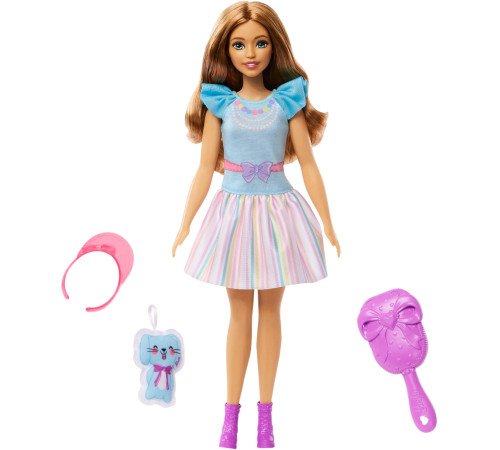 Детский магазин в Кишиневе в Молдове barbie hll21 Кукла "Моя первая Барби" шатенка в голубом платье (34 см.) 