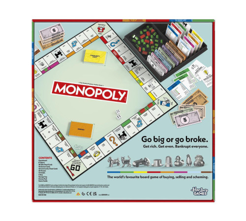 hasbro g0009 joc de societate "monopoly classic refresh" (ro)