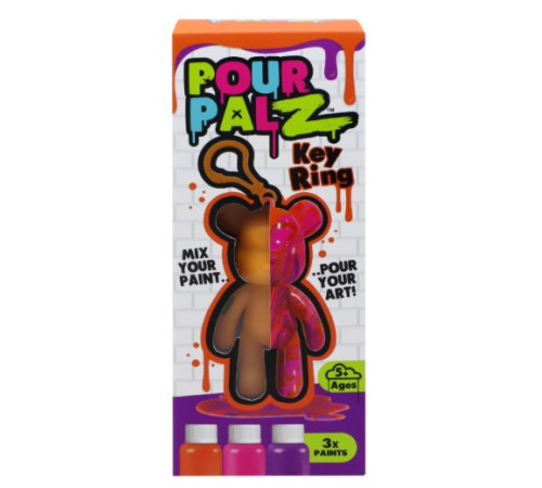 pour palz gsg88822 set de creație "creează un breloc-ursuleț &icirc;n tehnică fluid art" (in sort.)