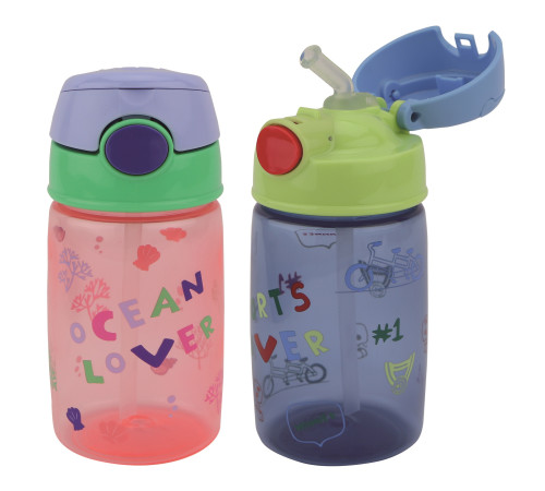  nuby nv04043 Поильник "ocean & sports lover cup" 360 мл.  (от 4 лет) в асс.