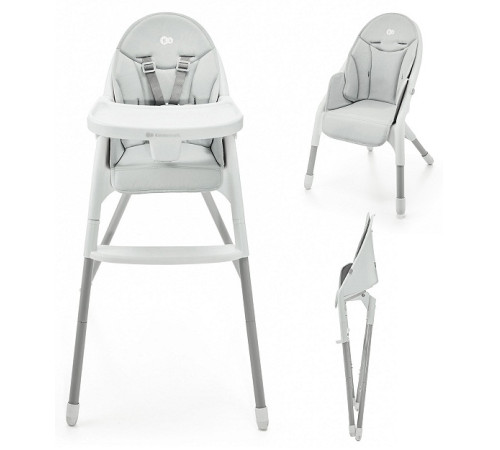  kinderkraft scaun pentru copii 2 in 1 "dinnly" (gri)