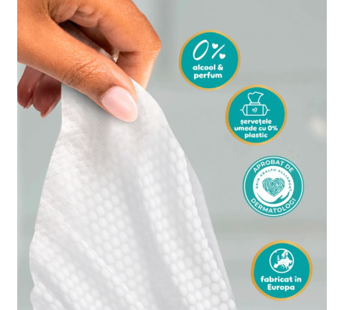 pampers Șervețelele umede aqua soft touch (60 buc.)