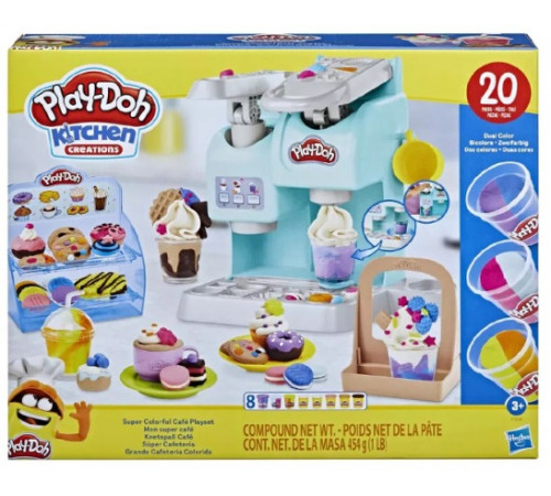 play-doh f5836 set de joc "cafenea super colorată"