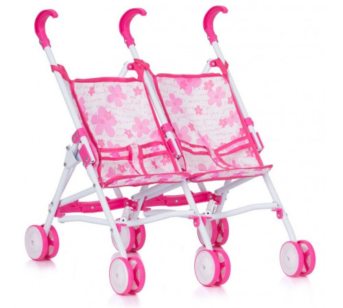 chipolino cărucior pentru păpuși twiny kzktw02201fl flowers