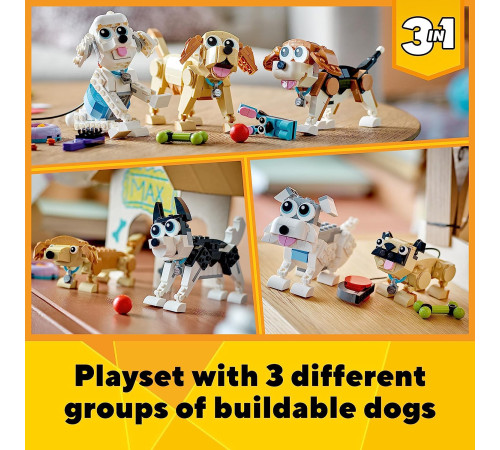 lego creator 31137 constructor 3in1 "adorable dogs" (475 el.)
