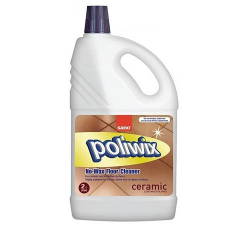 Produse chimice de uz casnic in Moldova sano poliwix ceramic detergent lichid pentru pardoseli ceramice (2 l) 430671