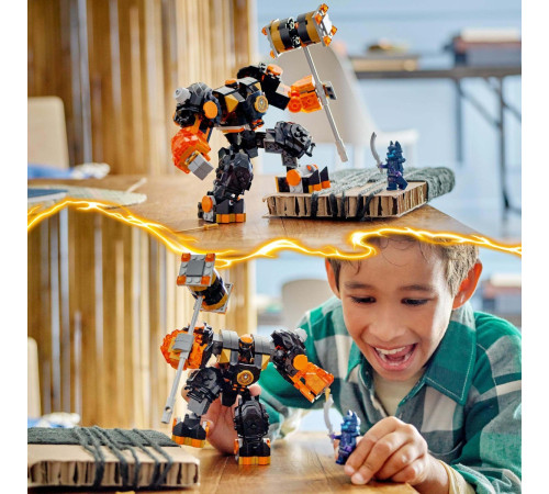 lego ninjago 71806 constructor "robotul stihie de pamant al lui cole" (235 el.)