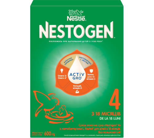 Сухая молочная смесь nestogen prebio 4 (18м+) 600 гр.