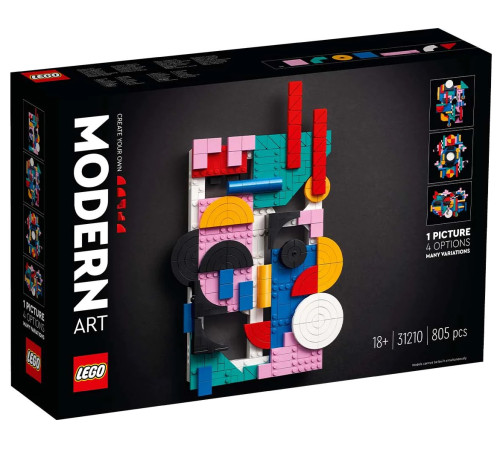 Детский магазин в Кишиневе в Молдове lego art 31210 Конструктор "Современное искусство" (805 дет.)